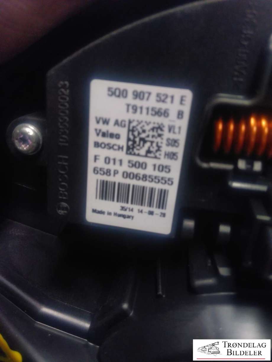 Varmeapparat motor til VW e-Golf 2014-2017 (Fase 1) (VALEO|5Q1819021|5Q1819021A|5Q1819021B|5Q1819021C|5Q1819021E|5Q1819021F|5Q1819021G|5Q1819021H|5Q1819021J|0130115576|5WA907521|5Q0907521C|5Q0907521A|5Q0907521E|F01150105)