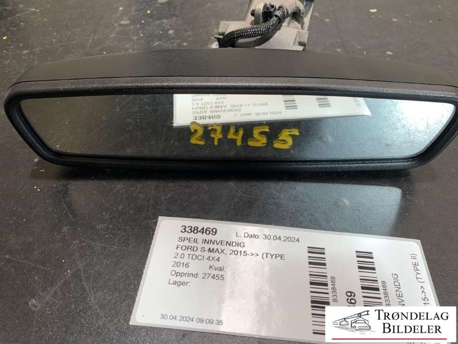 Speil innvendig til Ford S-Max 2015-->> (Type II)  (FU5A 17E678 PF|)