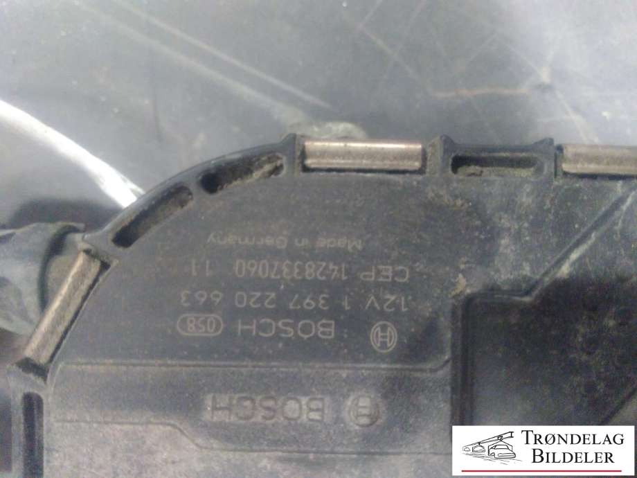 Viskermotor frontrute komplett m/overføring til VW e-Golf 2014-2017 (Fase 1)  (BOSCH|5G1955119A|1397220663|5G1955023C)