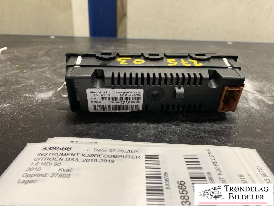 Instrument kjørecomputer til Citroën DS3 2010-2019 (96666323XT-01|)