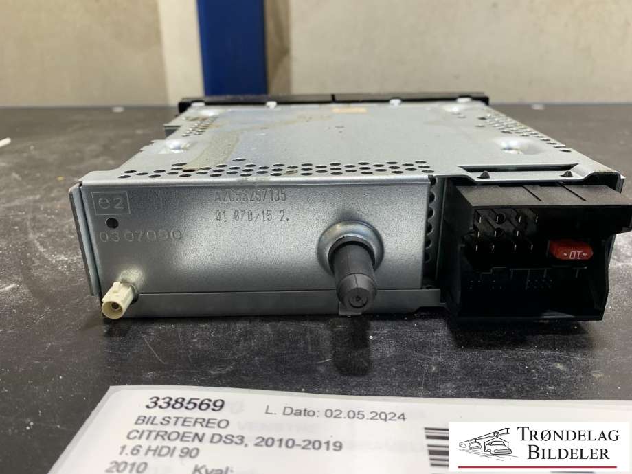 Bilstereo til Citroën DS3 2010-2019  (98 032 839 XT|)