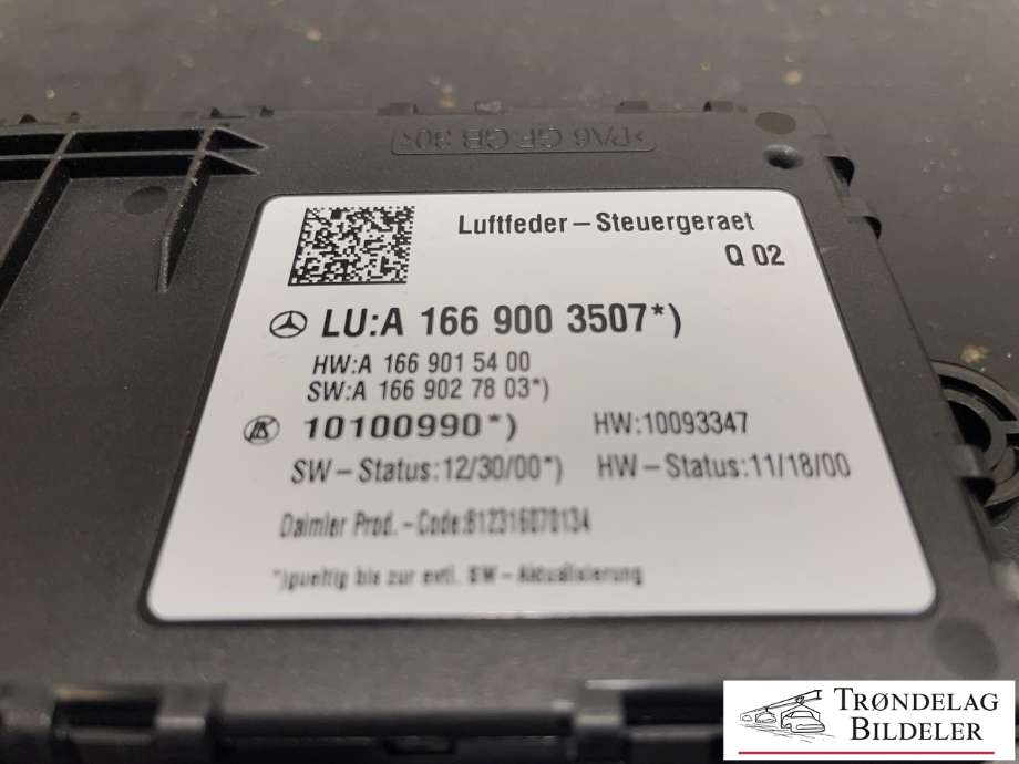 Styreenhet diverse til Mercedes ML 2011-2015 (Fase 1) (W166) (W166) (A 166 900 3507|10100990|A 166 900 36 07|A 166 900 95 18|)