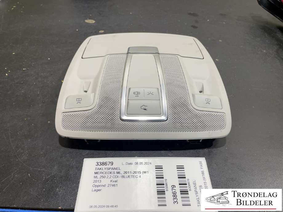 Taklyspanel til Mercedes ML, 2011-2015 (Fase 1) (W166) (W166) (A 166 900 88 06)
