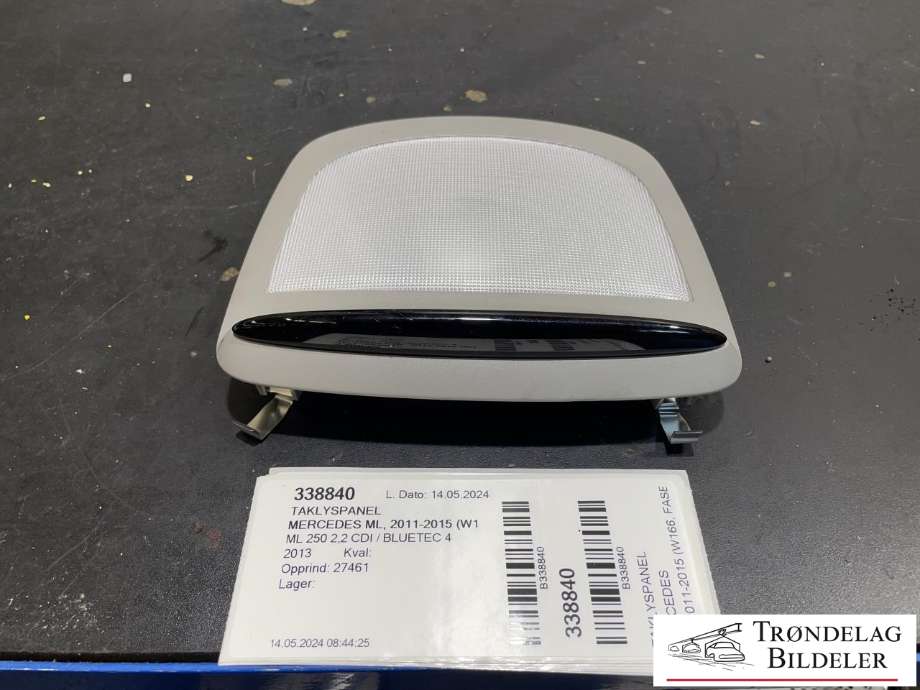 Taklyspanel til Mercedes ML, 2011-2015 (Fase 1) (W166) (W166) (A 166 906 65 00 7E94)