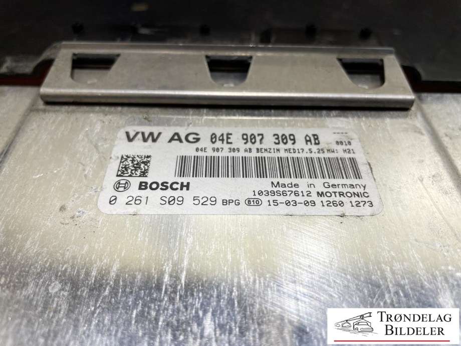 Styreenhet motor til Audi A3 2012-2016 (Type III, Fase 1)  (VW AG|04E 907 309 AB|)