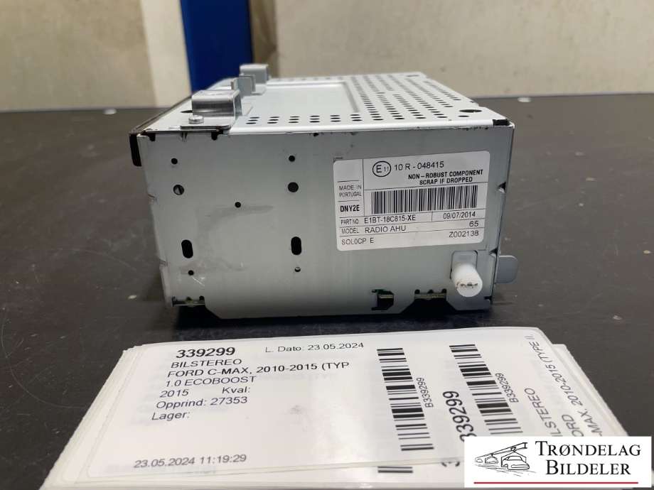 Bilstereo til Ford C-Max 2010-2015 (Type II, Fase 1)  (E1BT-18C8R5-XE|)