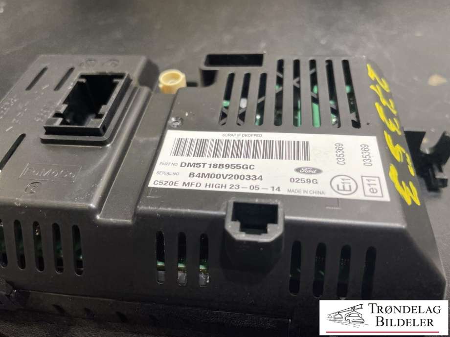 Multimedia display (MCU - Media Controller Unit) til Ford C-Max 2010-2015 (Type II, Fase 1) (DM5T 18B955GC|B4M00V200334|)