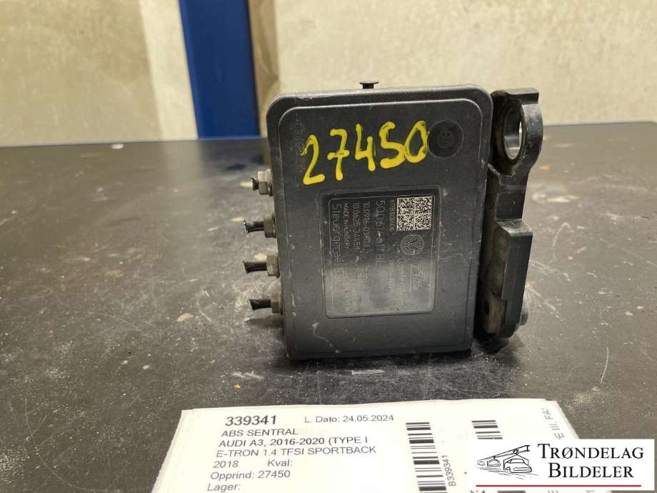 ABS sentral til Audi A3 2016-2020 (Type III, Fase 2)  (5Q0 614 517 BL|)