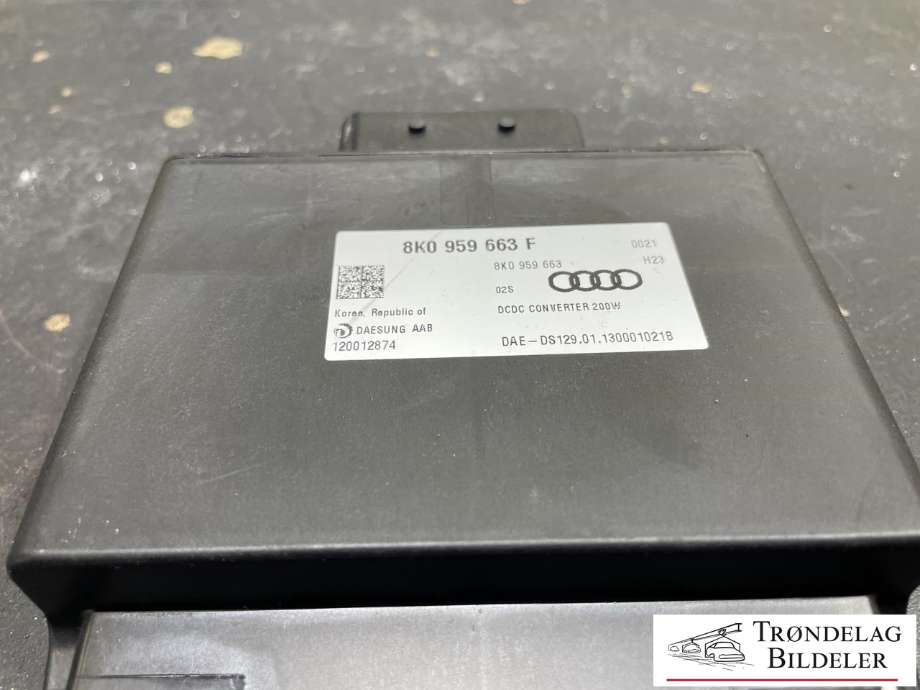 Styreenhet diverse til Audi A6 2011-2014 (Type IV, Fase 1) (C7) (C7) (8K0 959 663 F|)