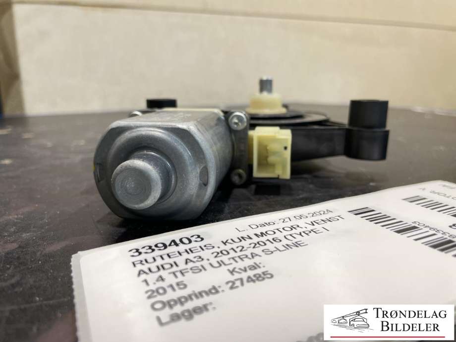 Ruteheis, kun motor, venstre foran til Audi A3 2012-2016 (Type III, Fase 1)  (0 130 822 716|)