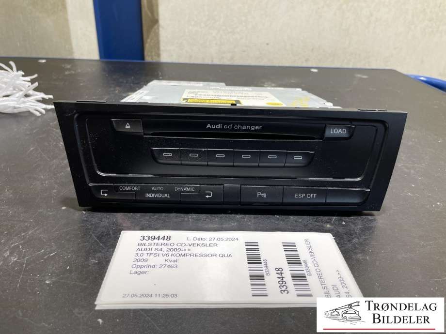 Bilstereo CD-veksler til Audi S4, 2009-->>  (8T1 035 110 C)