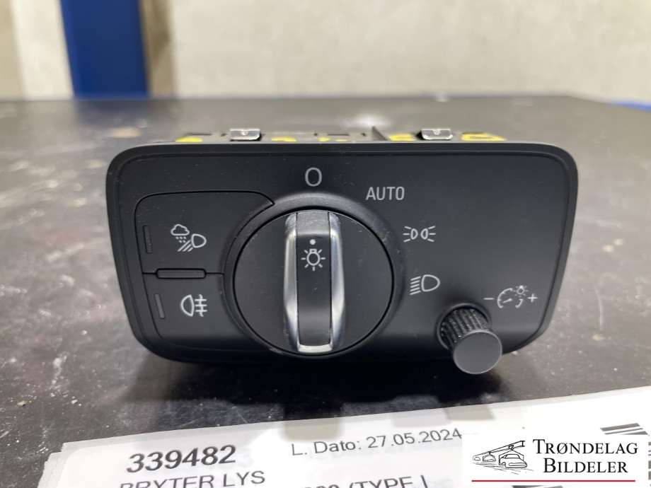 Bryter lys til Audi A3 2016-2020 (Type III, Fase 2)  (8V0 941 531 AR|)