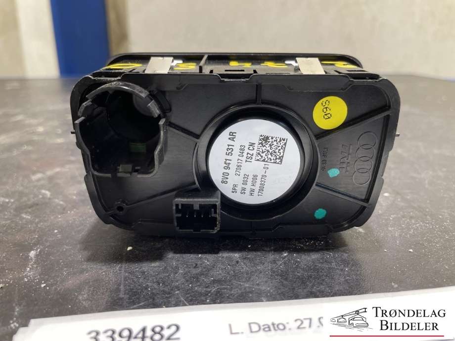 Bryter lys til Audi A3 2016-2020 (Type III, Fase 2)  (8V0 941 531 AR|)