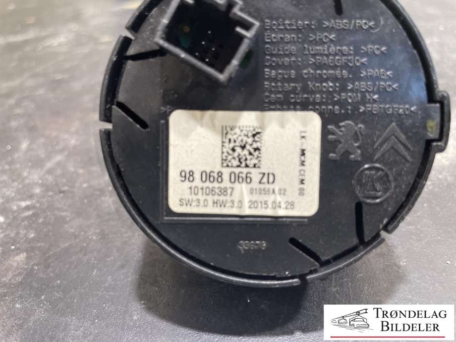 Bryter diverse til Peugeot 508 2014-2018 (Type I, Fase 2) (98 068 066 ZD|)