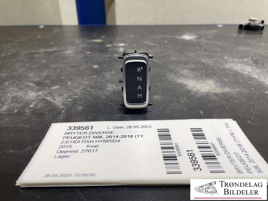 Bryter diverse til Peugeot 508 2014-2018 (Type I, Fase 2) (98 072 818 ZD 00|)