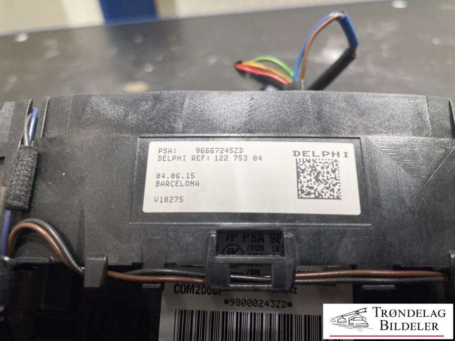 Bryter combi til Peugeot 508 2014-2018 (Type I, Fase 2)  (96667245ZD|)