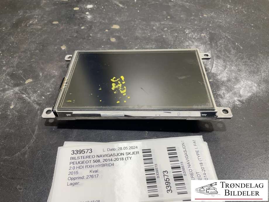 Bilstereo navigasjon skjerm til Peugeot 508 2014-2018 (Type I, Fase 2) (98 127 718 80-00|)