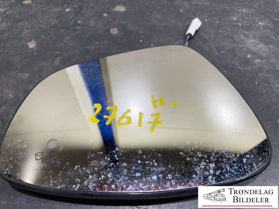 Speilglass høyre til Peugeot 508 2014-2018 (Type I, Fase 2) (16 121 678 80|)