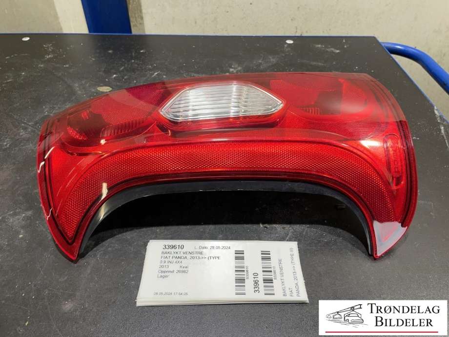 Baklykt venstre til Fiat Panda, 2013-->> (Type III)  