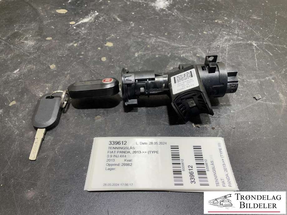 Tenningslås til Fiat Panda, 2013-->> (Type III)  (00518006280)