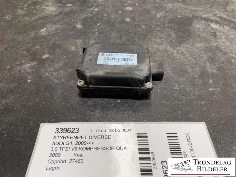 Styreenhet diverse til Audi S4, 2009-->>  (8K0 907 410)