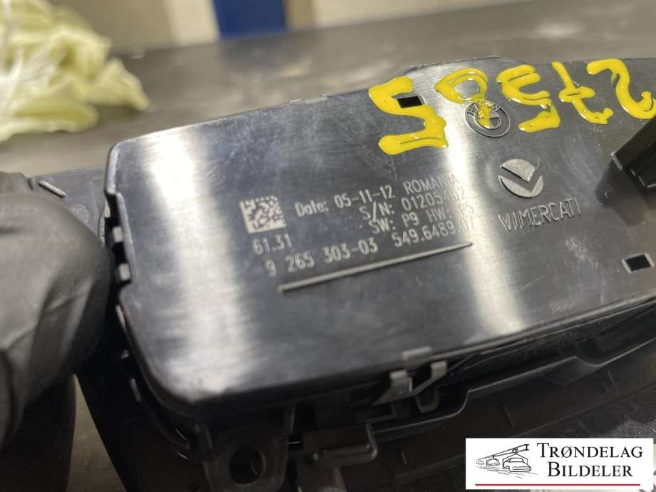 Bryter lys til BMW 3-Serie 2012-2018 (F30/F31/F34) (F30/F31/F34) (9 265 303-03|)