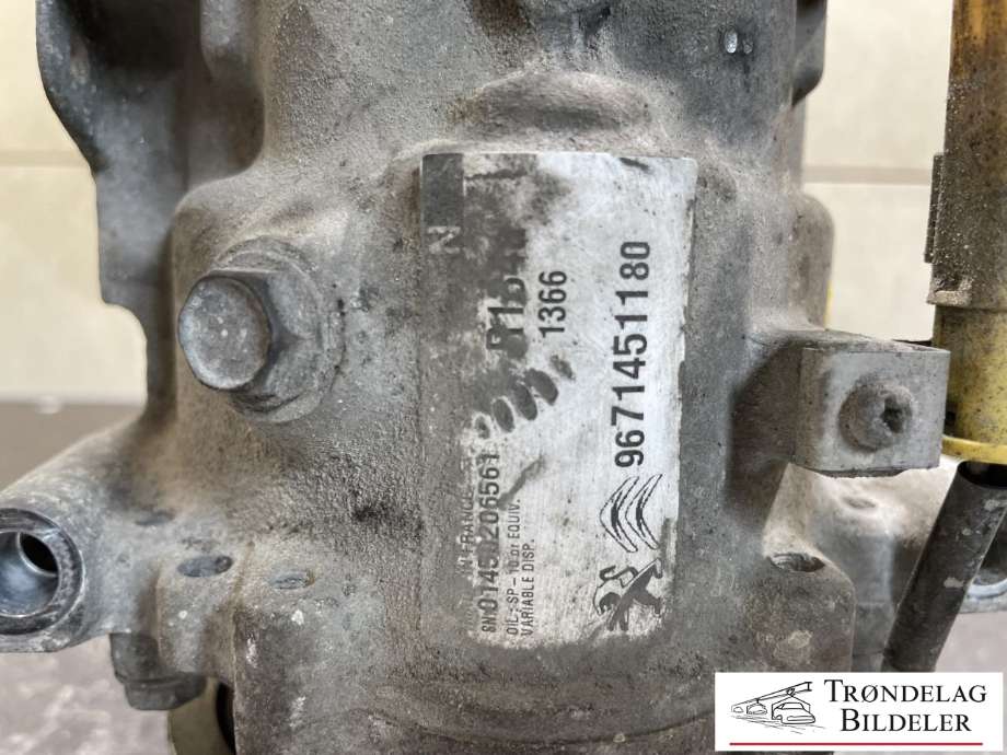 Aircondition kompressor til Peugeot 508 2014-2018 (Type I, Fase 2)  (96 714511 80|)
