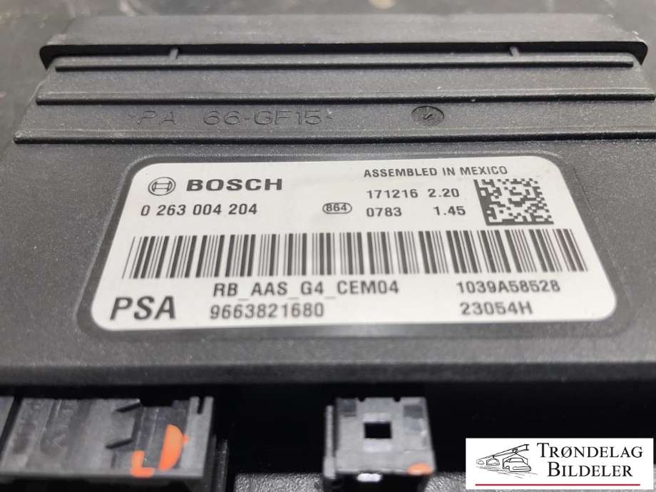 Styreenhet parkering til Peugeot Partner 2015-2019 (Type II, Fase 2)  (BOSCH|0 263 004 204|)