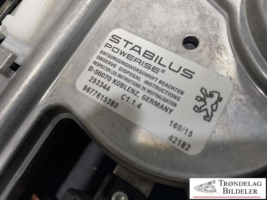 Baklukeåpner motor til Peugeot 508 2014-2018 (Type I, Fase 2)  (9677615380|)