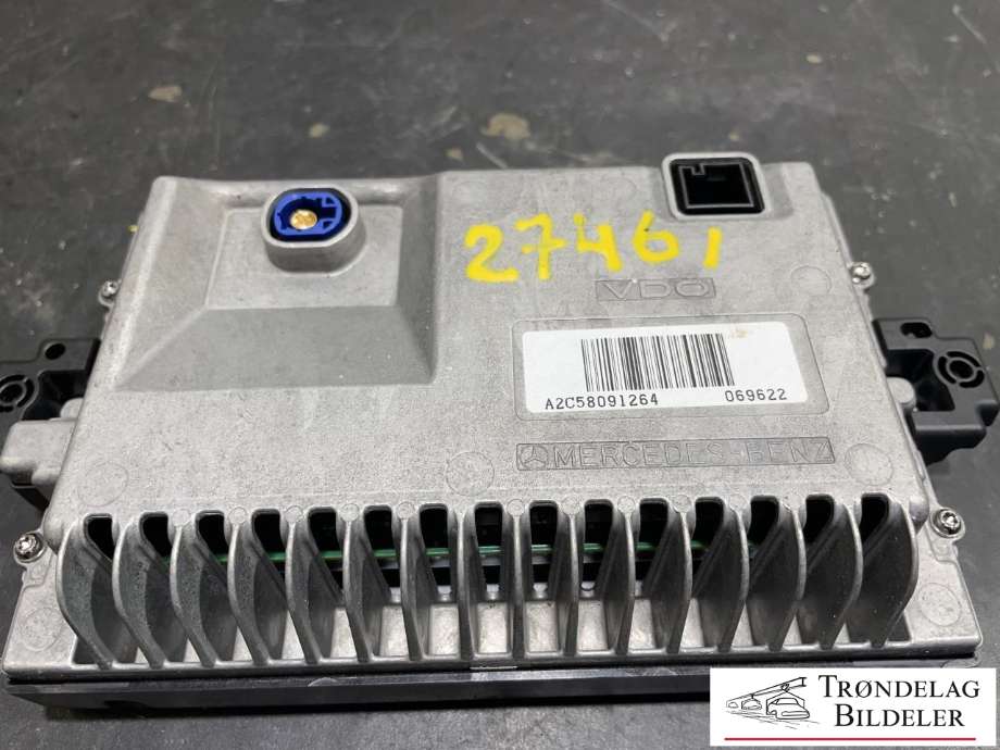 Bilstereo navigasjon skjerm til Mercedes ML 2011-2015 (Fase 1) (W166) (W166) (A 172 901 65 00|A1729008500|A1729003904)