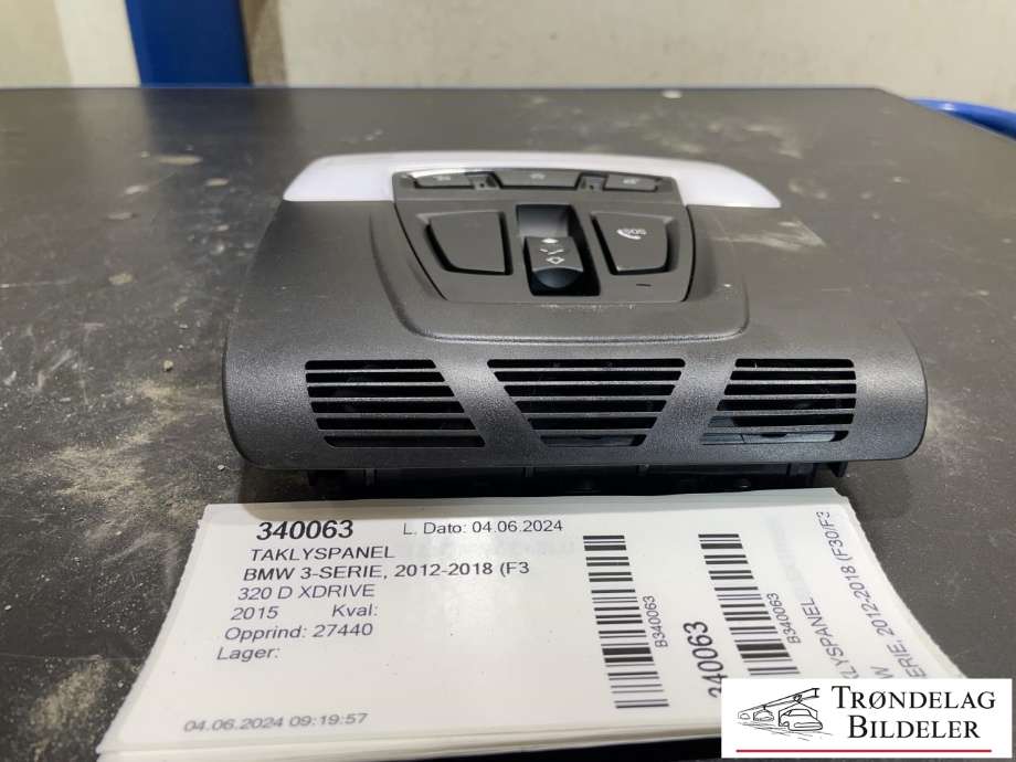 Taklyspanel til BMW 3-Serie 2012-2018 (F30/F31/F34) (F30/F31/F34) (FZ 9351189|181597 10|)