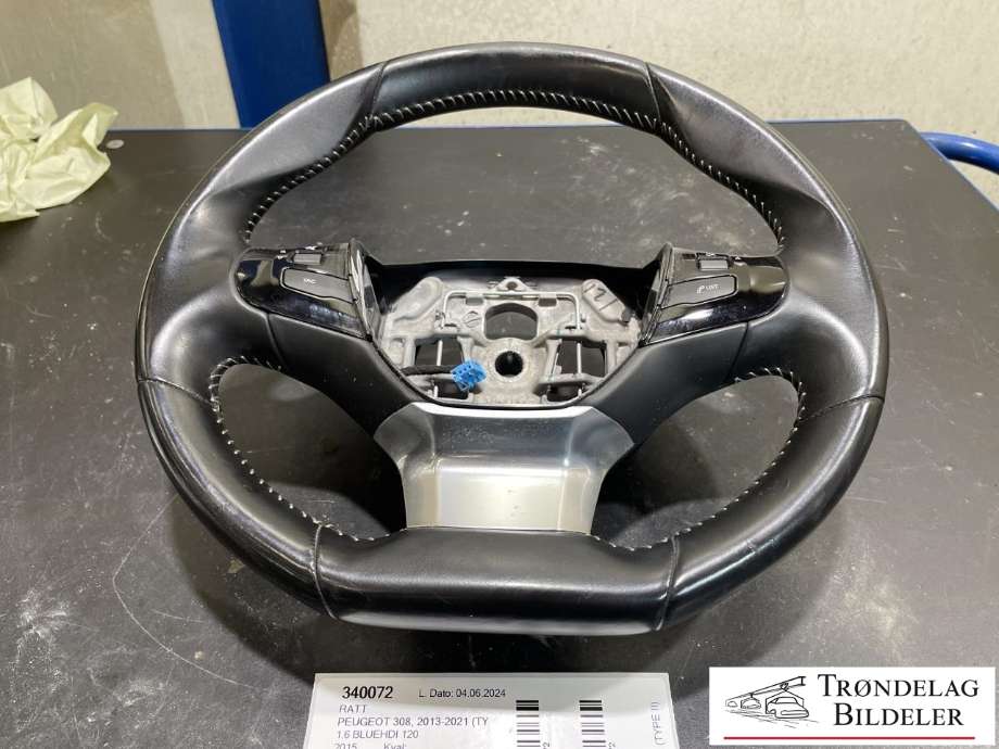 Ratt til Peugeot 308, 2013-2021 (Type II) (UTEN AIRBAG)