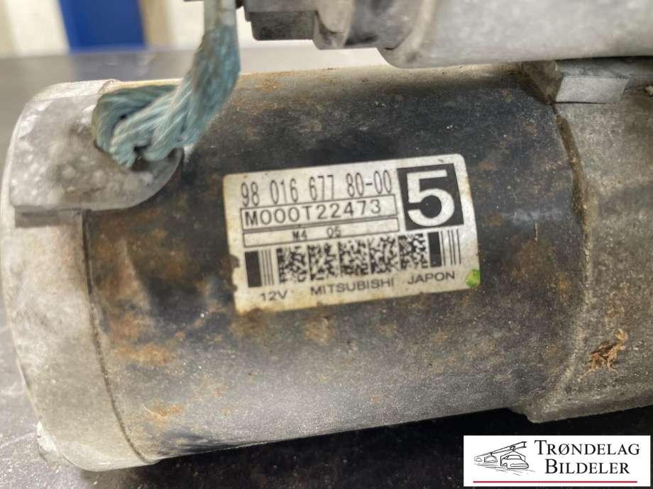 Starter diesel til Peugeot 308 2013-2021 (Type II) (98 016 677 80-00|M000T22473|)