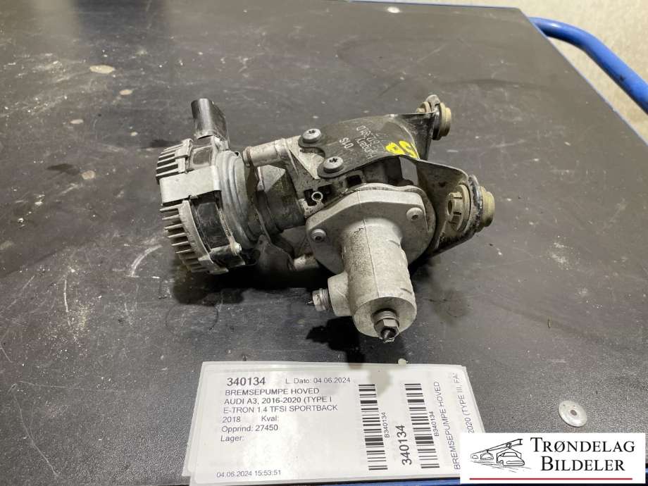 Bremsepumpe hoved til Audi A3 2016-2020 (Type III, Fase 2) (0 132 018 030|5QE 614 307 F|)