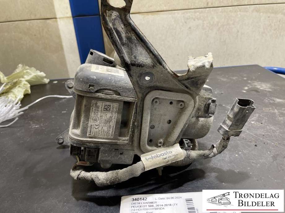 Dieselvarmer til Peugeot 508 2014-2018 (Type I, Fase 2) (WEBASTO|9687946580|)