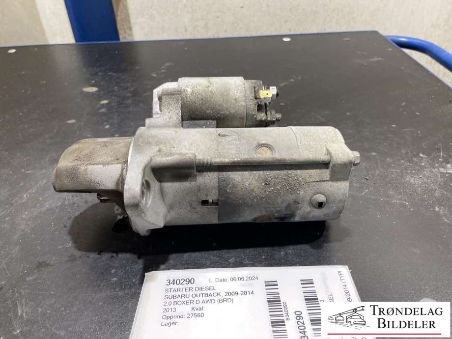 Starter diesel til Subaru Outback, 2009-2014 (Type IV)  (361634)