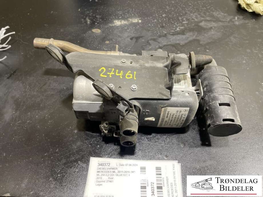 Dieselvarmer til Mercedes ML, 2011-2015 (Fase 1) (W166) (W166) (A 166 500 15 98|A 166 901 89 01|A 166 500 17 98)
