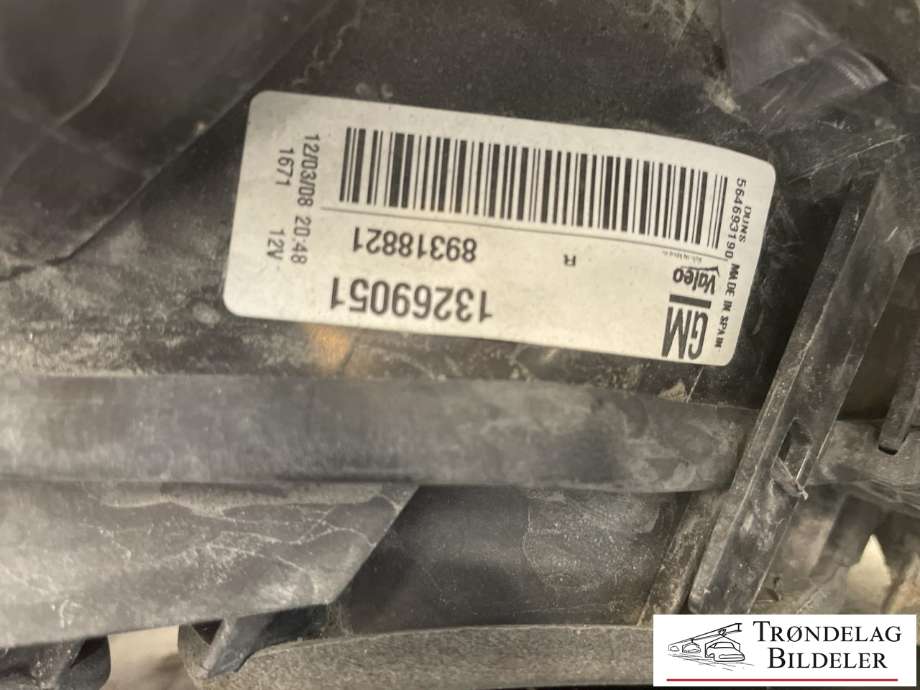 Baklykt høyre til Opel Corsa D 2006-2014