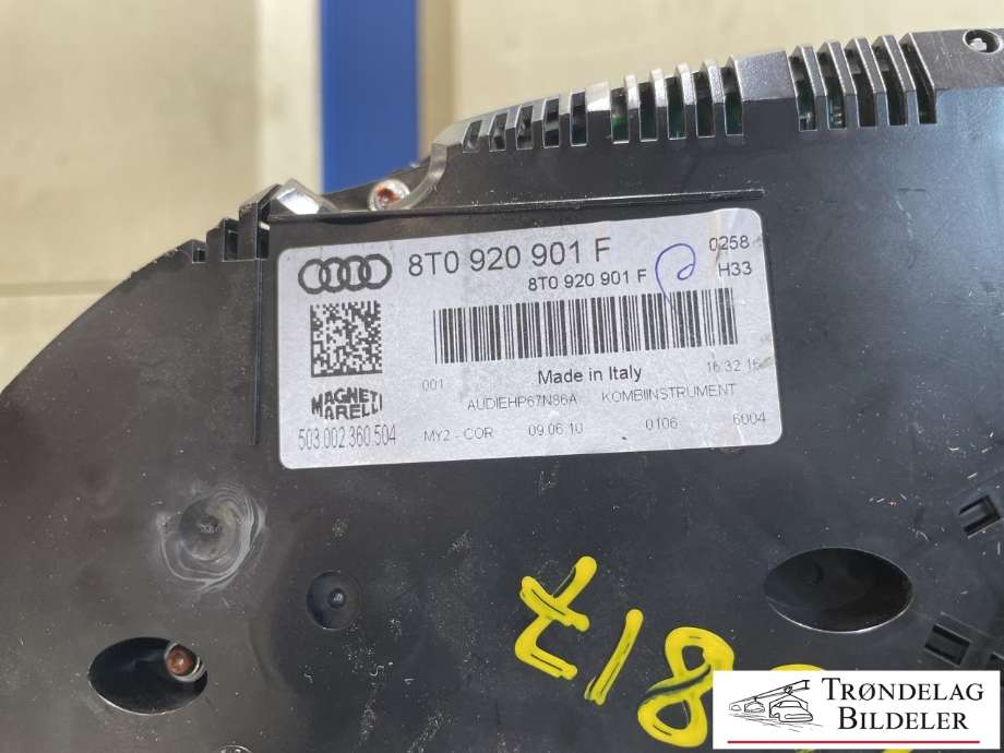 Instrumentpanel til Audi A5 2007-2016 (Type I)  (8T0 920 901 G|8T0 920 901 GX|)