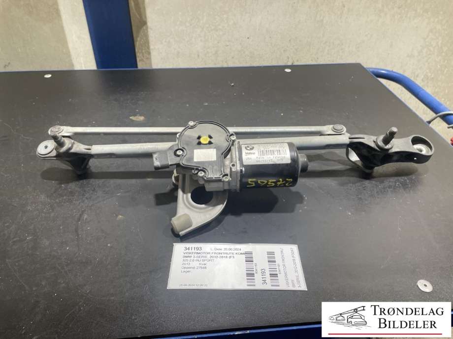 Viskermotor frontrute komplett m/overføring til BMW 3-Serie 2012-2018 (F30/F31/F34) (F30/F31/F34) (W000026097|7 267 503 02|)