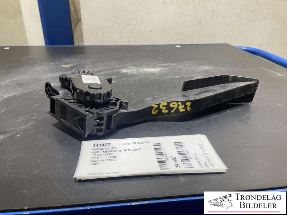 Pedal gass til Opel Meriva B, 2010-2017 (102D-E0037)