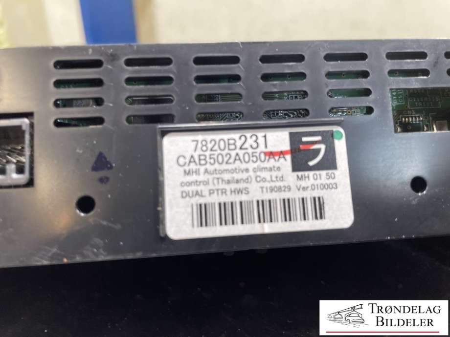 Varmeapparat betjening til Mitsubishi Outlander 2015-->> (Type III, Fase 2)  (7820B231|CAB502A050AA|)