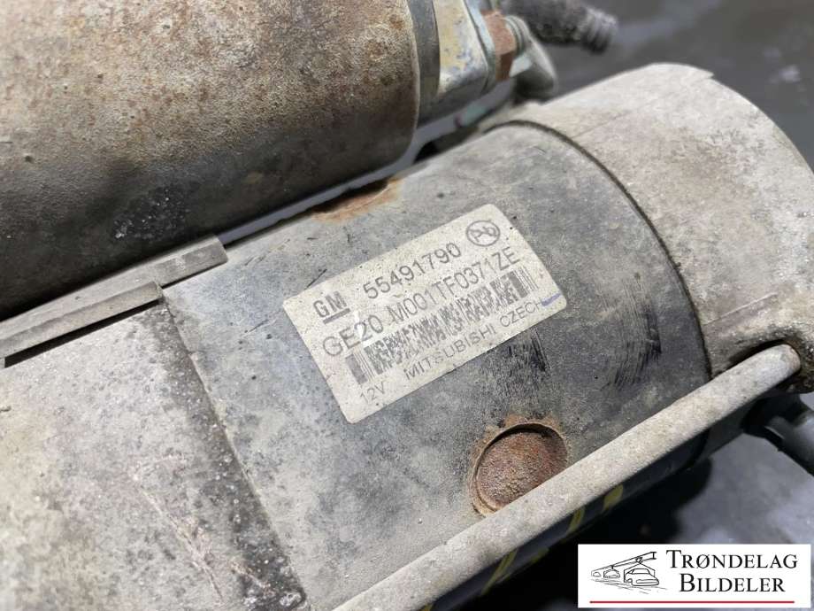 Starter diesel til Opel Astra K 2015-->>  (55503480|55491790|55595592|95521369|95521852|95525760|M1TF0371ZE)
