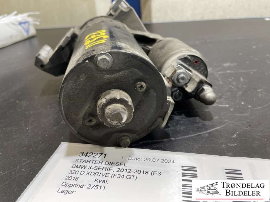 Starter diesel til BMW 3-Serie 2012-2018 (F30/F31/F34) (F30/F31/F34) (12 41 7 798 006|12 41 7 804 140|12 41 7 812 034|12 41 7 823 700|12 41 7 823 701|12 41 8 506 657|12 41 8 509 198|12 41 8 515 795|12 41 8 515 796|12 41 8 519 154|12 41 8 570 238|12 41 8 570 383|12 41 8 574 102|12 41 8 577 006|LRS04025|0001148509)
