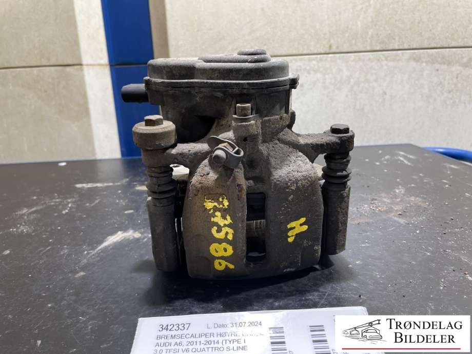 Bremsecaliper høyre bak, elektrisk til Audi A6, 2011-2014 (Type IV, Fase 1) (C7) (C7) (4G0 615 404 A)