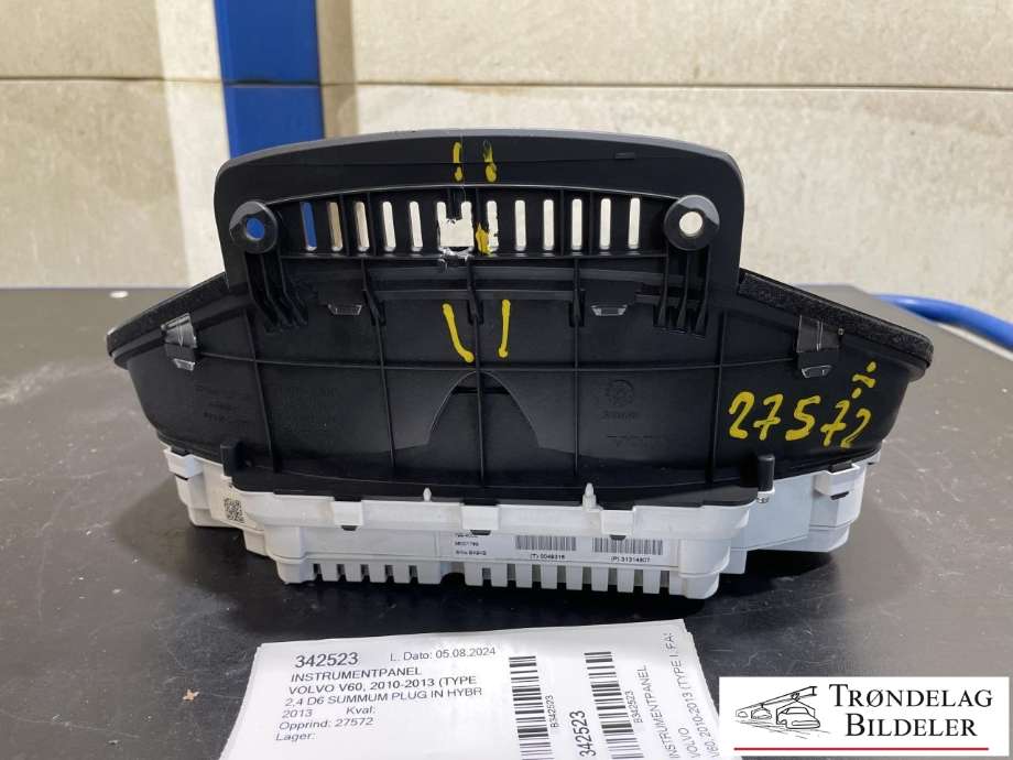 Instrumentpanel til Volvo V60 2010-2013 (Type I, Fase 1) (36001769|)