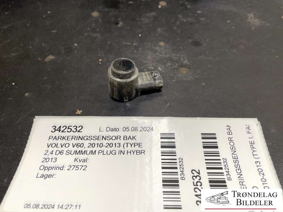 Parkeringssensor bak til Volvo V60 2010-2013 (Type I, Fase 1)