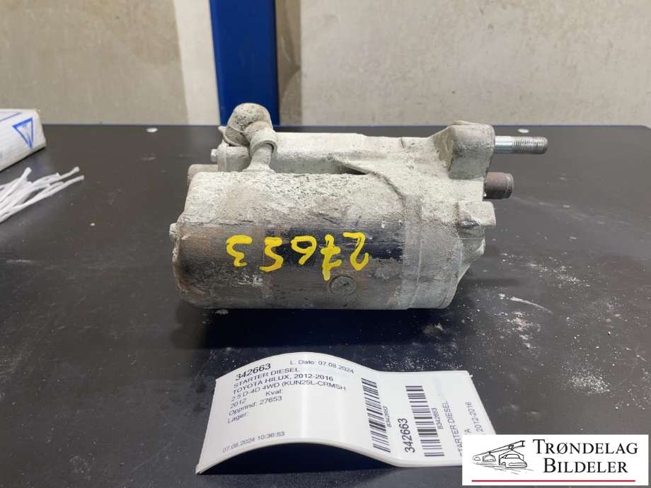 Starter diesel til Toyota Hilux, 2012-2016  (281000L051)