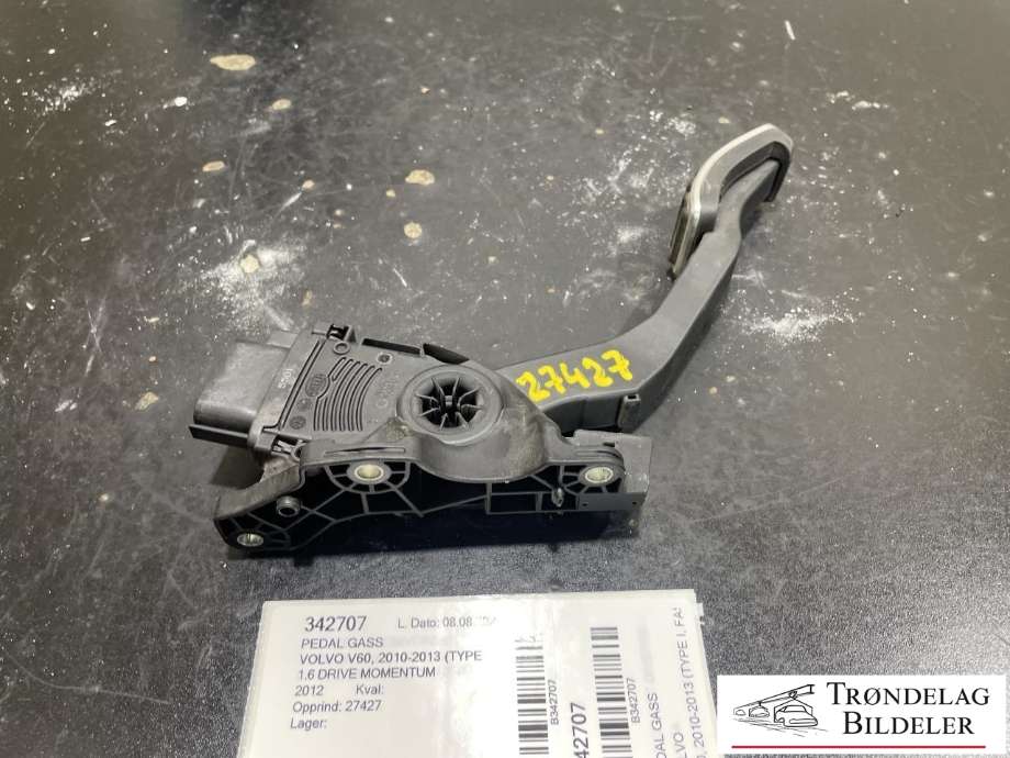 Pedal gass til Volvo V60 2010-2013 (Type I, Fase 1) (VOLVO|31329373|)