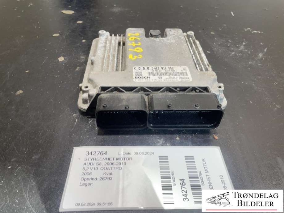 Styreenhet motor til Audi S8 2006-2010 (4E0 910 552|)